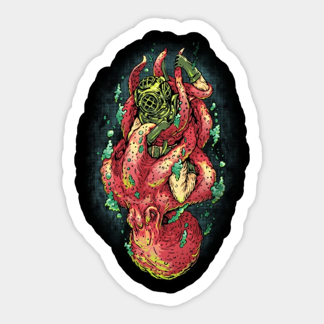 Deep Sea Survival Sticker by Villainmazk